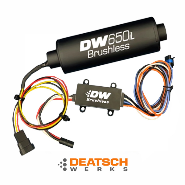 Brushless In Line Fuel Pump Deatschwerks DW650il With Dual Speed